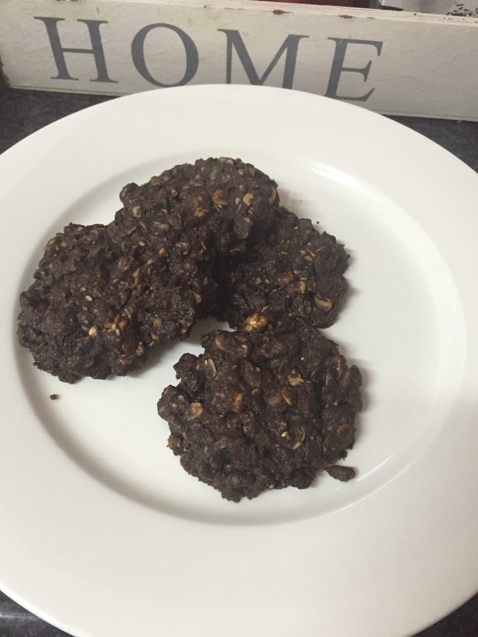 Chocolate Granola Cookies